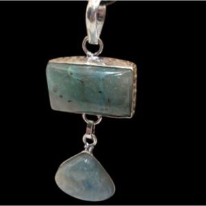 Quantum Quattro Pendant 925 overlay organza gift bag, satin cord, neck necklace